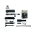 Disassembled parts for 7.5" 5.56 NATO AR-15 Pistol Build Kit