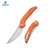 DREAMTECH Button Lock Folding Knife G10 Handle D2 Knife D3052
