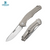 DREAMTECH Folding Pocket Knife Titanium Knife D2 Blade Knife D3398TG