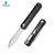DREAMTECH Folding Pocket Knife Aluminum Handle D2 Blade Knife D4280