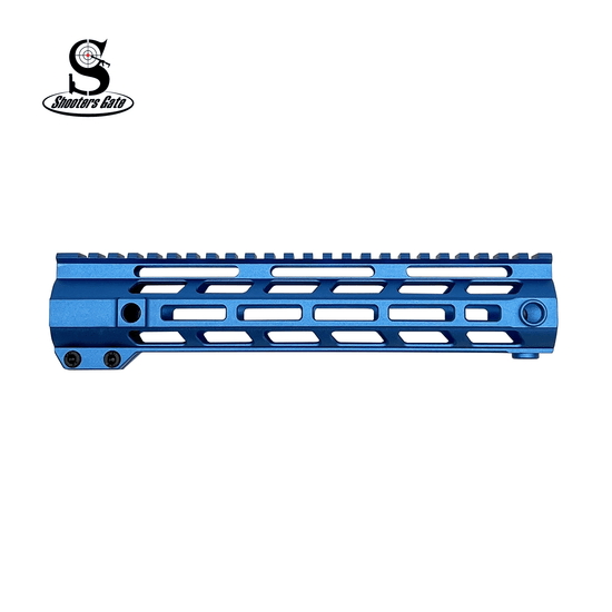 10" AR-15 Free Float QD M-LOK Handguard - blue