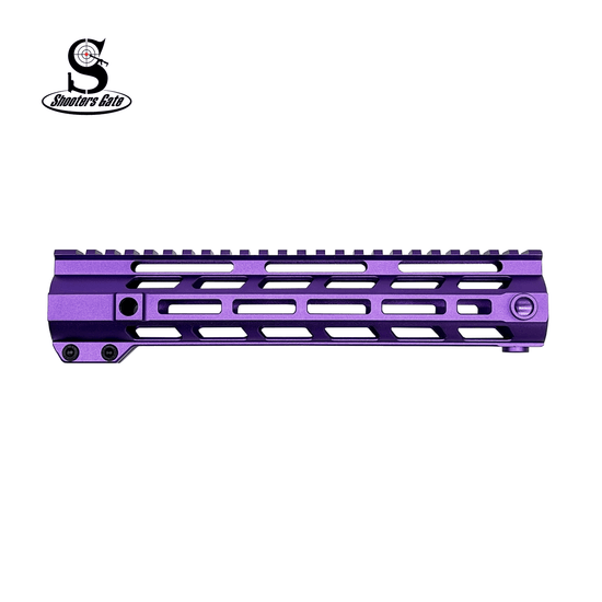 10" AR-15 Free Float QD M-LOK Handguard - purple