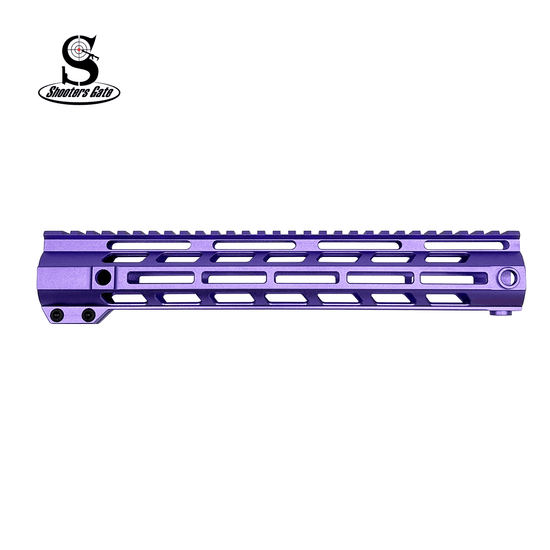 12" AR-15 Free Float QD M-LOK Handguard - purple