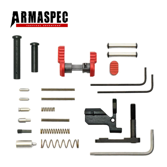 AR-10 Armaspec Lower Part Kit – Red