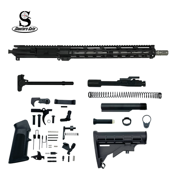 AR-15 .223 Wylde 16" Rifle Build Kit (Assembled) - Black