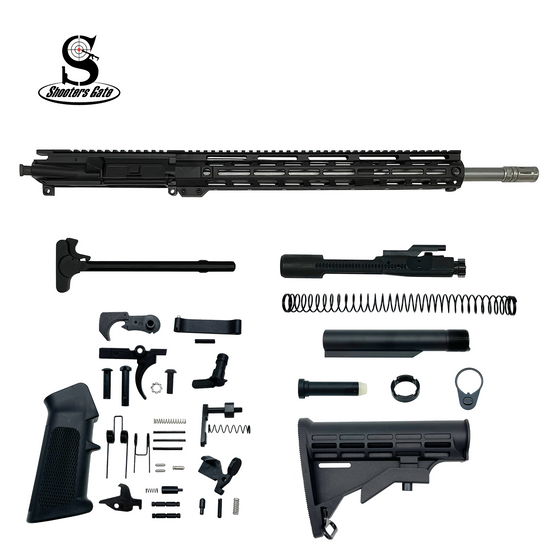 AR-15 .223 Wylde 18" Rifle Build Kit (Assembled) - Black