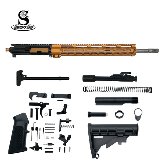 AR-15 .223 Wylde 18″ Rifle Build Kit (Assembled) – Orange