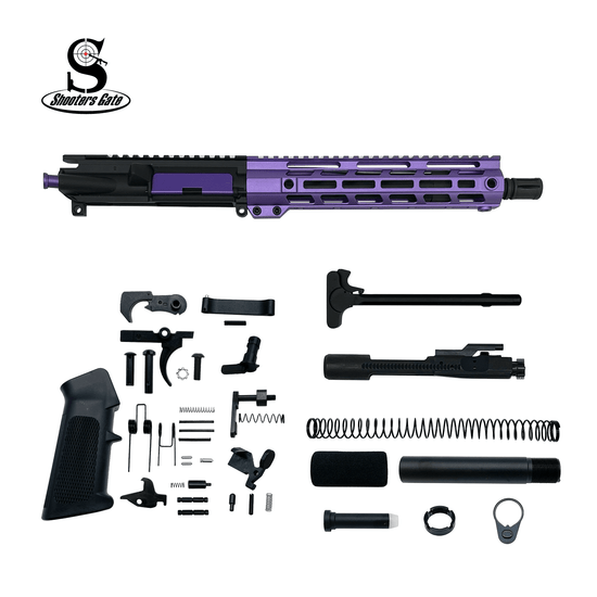 AR-15 300 Blackout 10.5" Pistol Build Kit (Assembled) - Purple