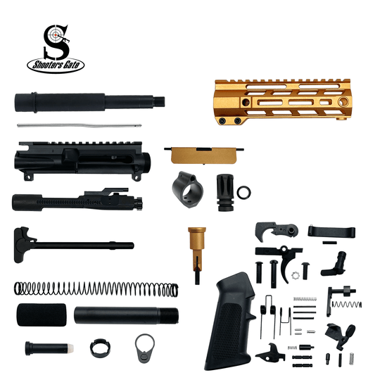AR-15 300 Blackout 7.5″ Pistol Build Kit (Unassembled) – Orange
