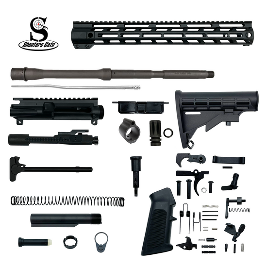 AR-15 350 Legend 16″ Rifle Build Kit (Unassembled) – Black