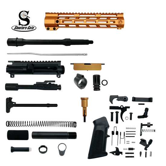 AR-15 5.56 Nato 10.5″ Pistol Build Kit (Unassembled) – Orange