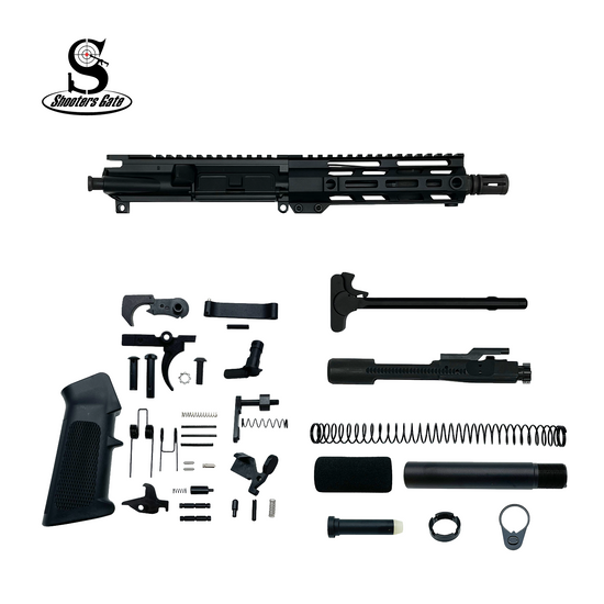AR-15 5.56 Nato 7.5″ Pistol Build Kit (Assembled) – Black