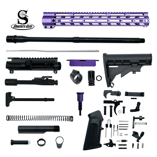 AR-15 6.5 Grendel 18″ Rifle Build Kit (Unassembled) – Purple