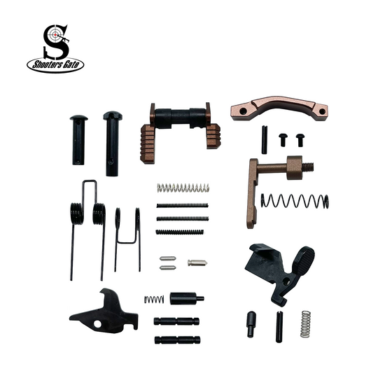 AR-15 Lower Parts Kit Except Trigger, Hammer, and Grip – Bronze