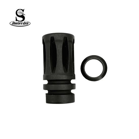 AR15 Muzzle Brake (A2) Birdcage 1/2X28 with Crush Washer (UMB09)