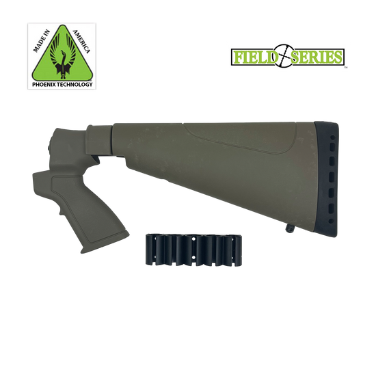 Phoenix Field Series Pistol Grip Sporter Buttstock for Mossberg Shotguns – FDE – 20 Gauge
