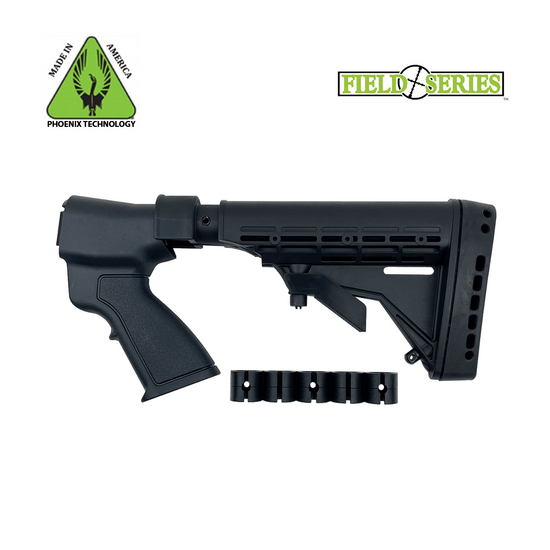 Phoenix Field Series Pistol Grip Tactical Buttstock for Remington 870 – Black – 12 Gauge