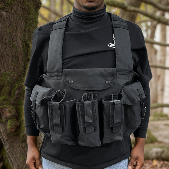 Shooters Gate 6 Pocket Chest Rig - BLK