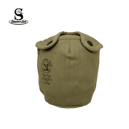Shooters Gate Genuine Military Surplus Israeli Khaki Canvas Canteen Cover with Zahal Stamp