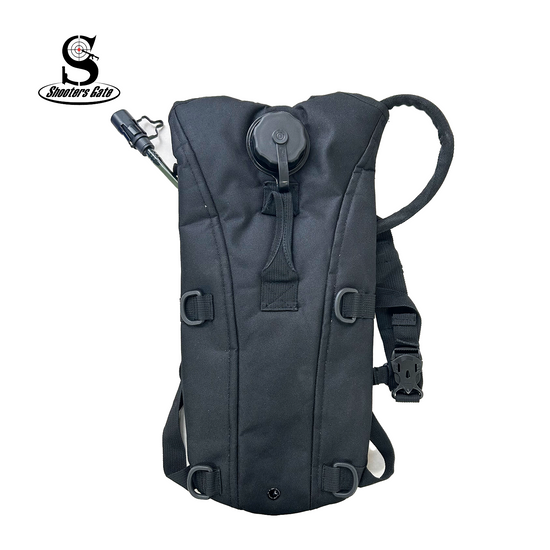 Shooters Gate Hydration Backpack System With 2.5 Liter / 84 oz. Capacity Bladder – Black