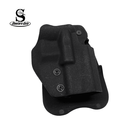 Shooters Gate Open Top Quick Draw OWB Paddle Holster – Black
