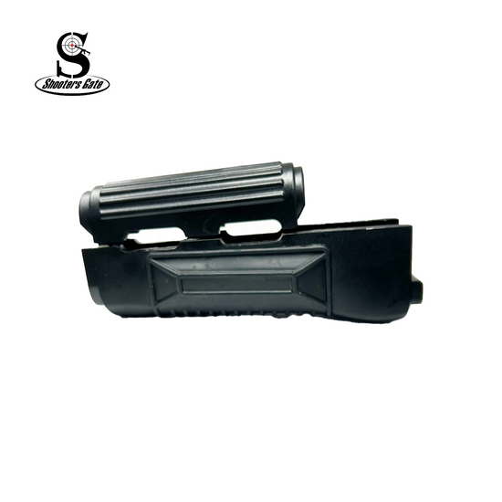 Shooters Gate Polymer AK 47 / AK 74 2pc Quad Rail Handguard Forend Replacement with a rubber grip (B-4G)