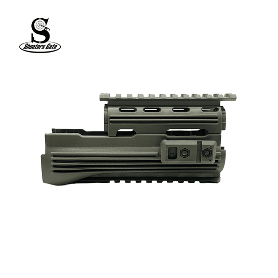 Shooters Gate Polymer AK 47 / AK 74 Lightweight 2pc Quad Rail Handguard Forend Replacement - ODG