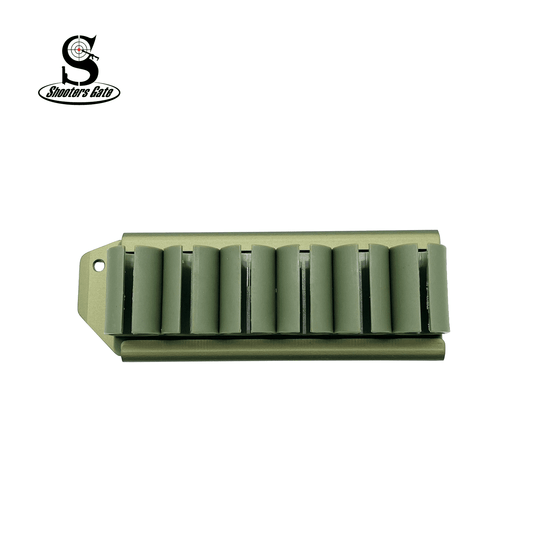 Shooters Gate Pro Series 12GA Shotgun Side Saddle Shotshell Carrier Mount – Mossberg 500/590, OD Green