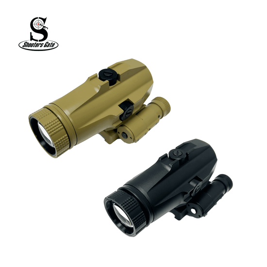 Tactical 3X Red Dot Sight Magnifier, With Flip to Side mount