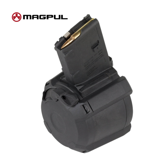 Magpul PMAG D-60 AR/M4 GEN M3 60-round drum magazine angled product view