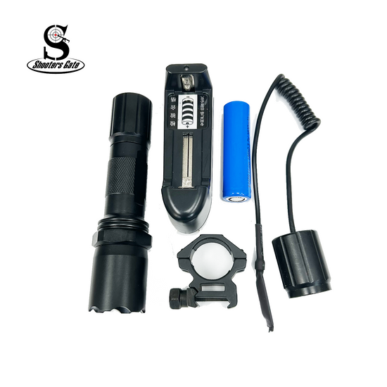 Shooter Gate Tactical LED Flashlight with Mount/Remote switch, 201414