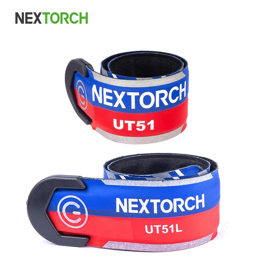 NEXTORCH UT51 Red-Blue Flashing Safety Slap Bracelet