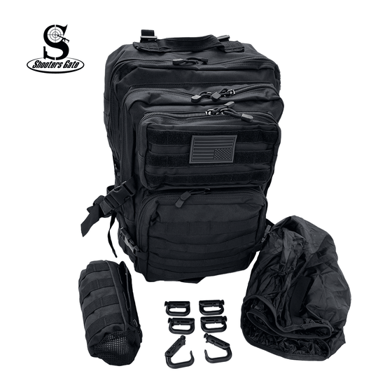 Shooters Gate Tactical Military Style Backpack Assault Multipurpose Rucksack with MOLLE System Strap