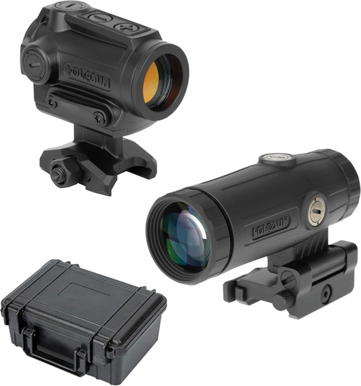 Holosun ARO-RD2 & HM3X Combo, 20mm housing, 2MOA RED Dot Reticle, Optic