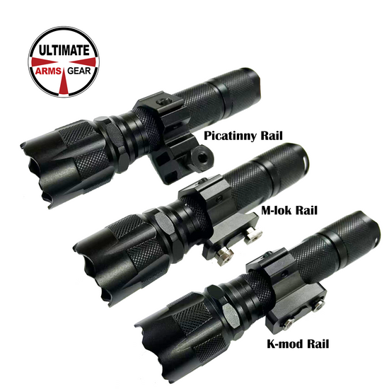 ULTIMATE ARMS Tactical Flashlight with Rail Mount/Remote switch