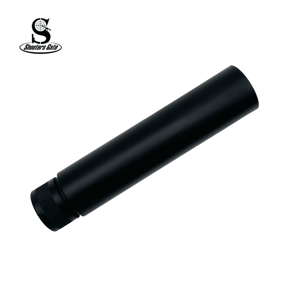 AR15/M4 Fake Can Device 1/2x28 Thread Long, Black