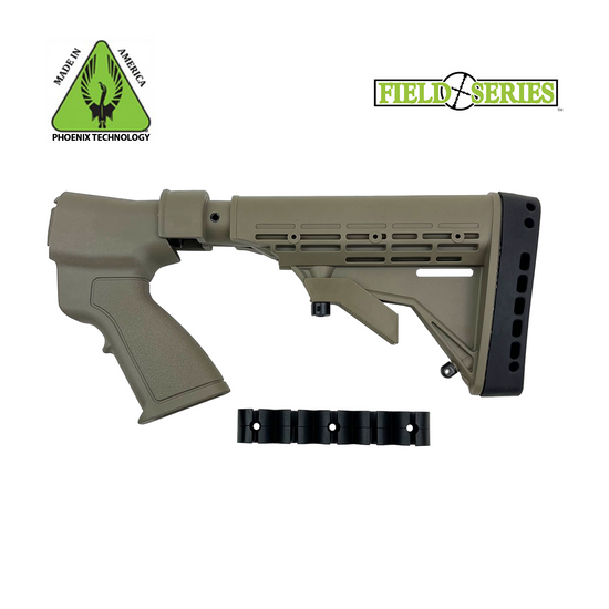 Phoenix Field Series Pistol Grip Tactical Buttstock for Remington 870 - FDE - 20 Gauge