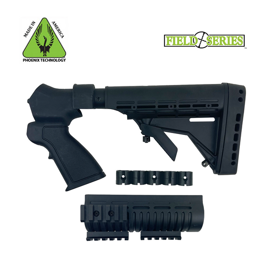 Phoenix Field Series Tactical Recoil Reduction Stock For Winchester 1200, 1300 - Black - 20 Gauge Wi