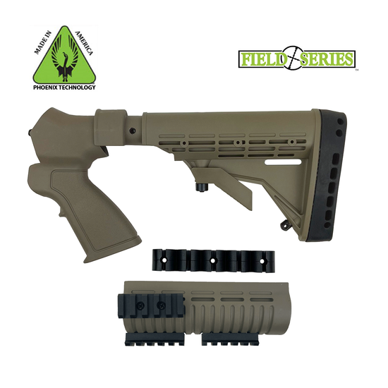 Phoenix Field Series Tactical Recoil Reduction Stock For Winchester ® 1200, 1300 - FDE - 12 Gauge With Tactical Forend