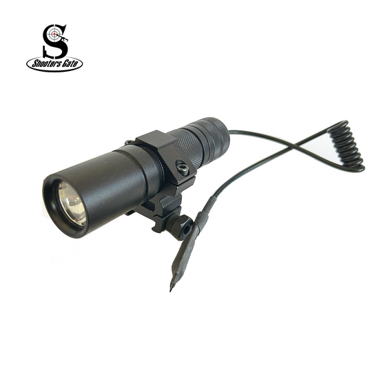 Shooter Gate Tactical Flashlight with Ring mount - BLK