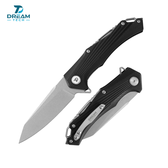 DREAMTECH Knife Folding Knife G10 Knives D2 Knife D3287GB
