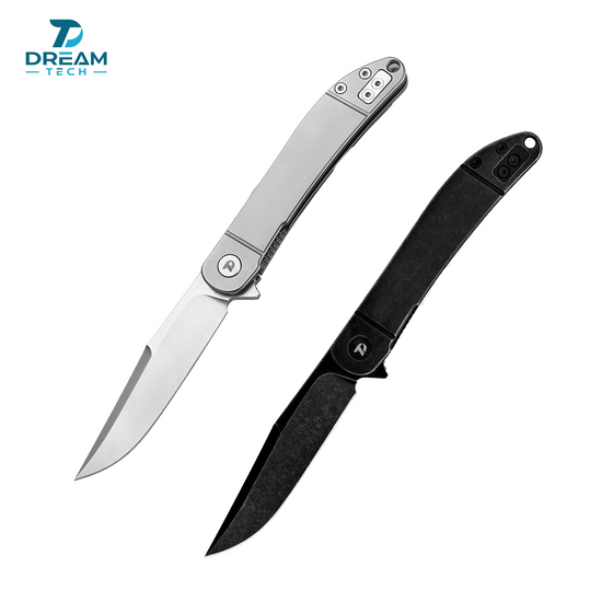 DREAMTECH Folding Knife Titanium Handle VG10 Blade Knife D4366