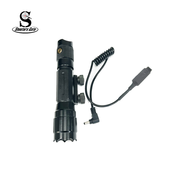 Shooter Gate Tactical LED Flashlight with Weaver Picatinny Rail Mount/Remote switch, 201413