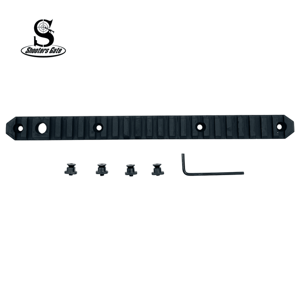 23 Slot Aluminum Picatinny Rail Section for M-LOK (10")  QD