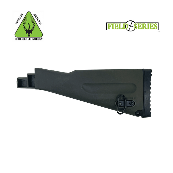 Phoenix Technologies® AK47 Fixed Stock with Soft Recoil Buttpad w/ Hinge for Storage – ODG – AK47 Traditional Stock