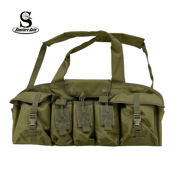 Shooters Gate 6 Pocket Chest Rig – OD Green