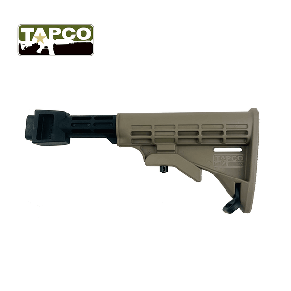 TAPCO INTRAFUSE AK T6 Collapsible Stock, Milled, Dark Earth