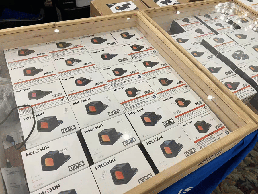 Shooters Gate Holosun gun show display