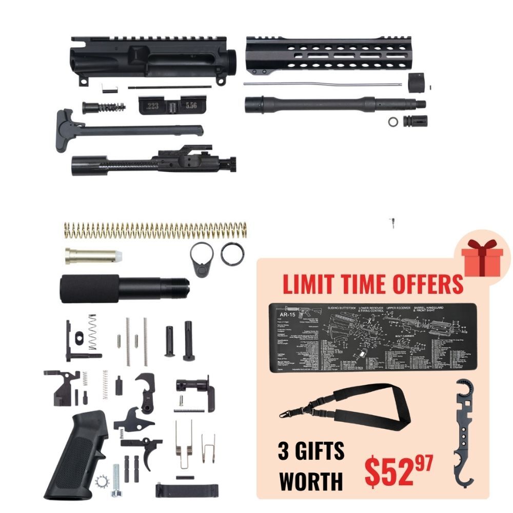 5.56 Nato 10.5″ Pistol Upper Complete Build Kits