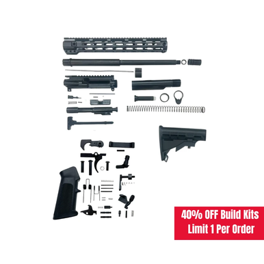 AR-15 300 Blackout 16" Rifle Build Kit (Unassembled) - Black